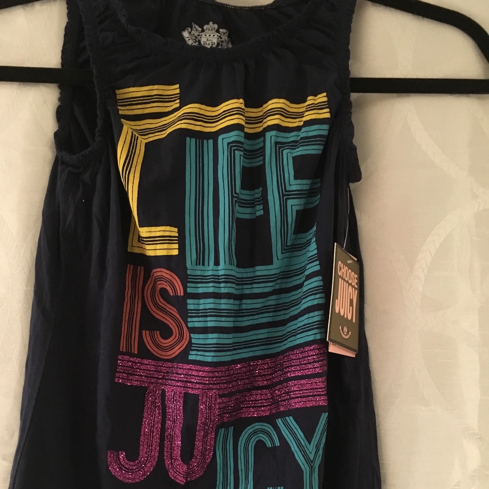Juicy Couture NWT Vintage Girl's Navy Tank Size 10